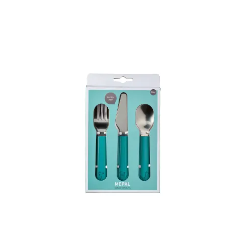 Mepal Kinderbestek set 3-delig Mio deep turquoise